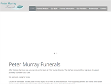 Tablet Screenshot of petermurrayfunerals.com.au